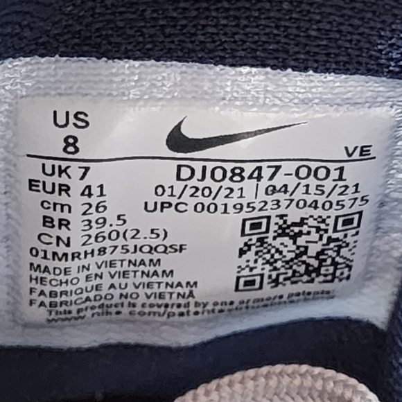 Nike Mens Air Zoom Pegasus 38 DJ0847-001 Gray Running Shoes Sneakers Size 8 - Picture 11 of 11